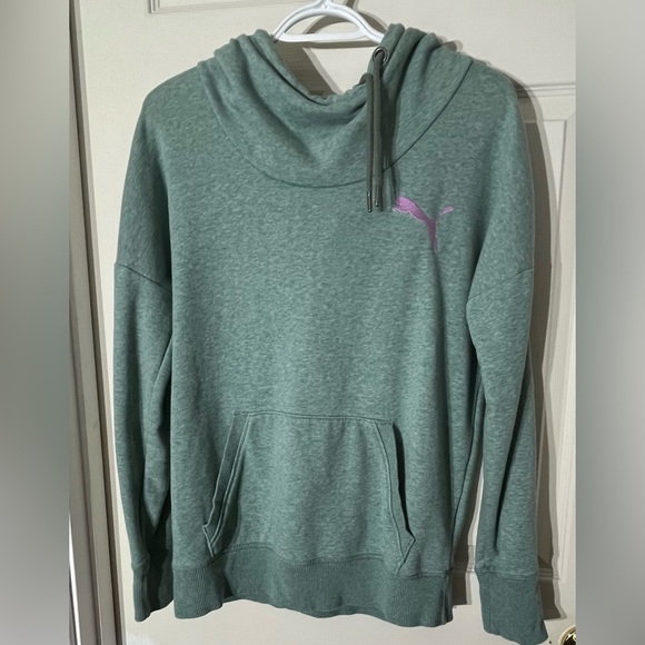 PUMA Refresh Hoodie drawstring drop shoulder athletic lounge cozy shirt Small - Picture 2 of 8